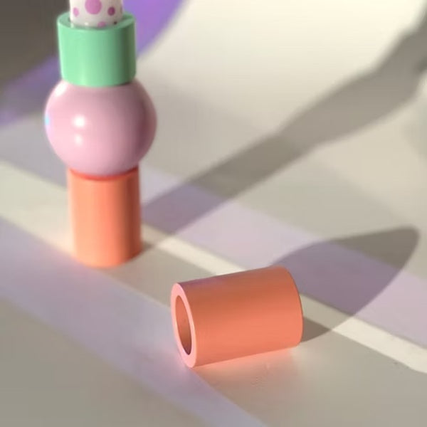 Bougeoir tube empilable, à composer.