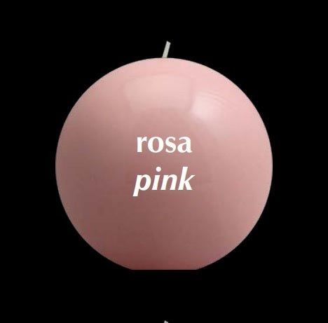 BOUGIE RONDE BRILLANTE ROSE - LA PETITE BOITE JAUNE