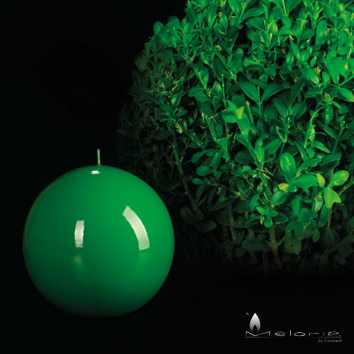 BOUGIE RONDE BRILLANTE VERT - LA PETITE BOITE JAUNE