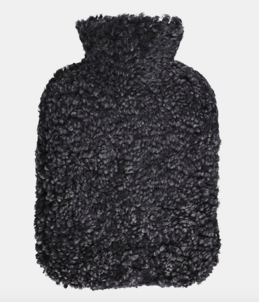 BOUILLOTE EN PEAU DE MOUTON TAUPE -LA PETITE BOITE JAUNE