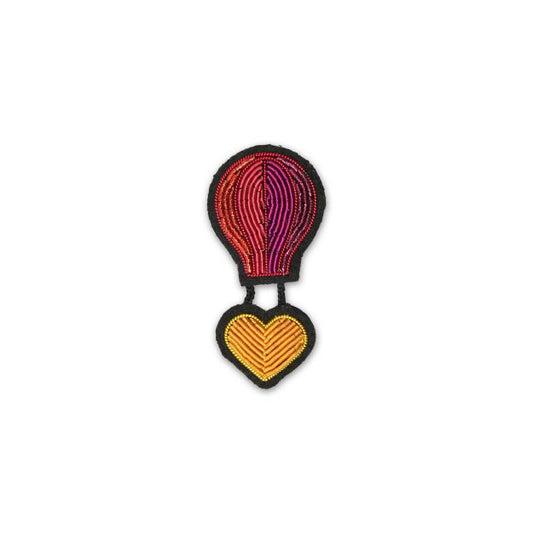 BROCHE COEUR ET BALLON DIRIGEABLE MACON ET LESQUOY - LA PETITE BOITE JAUNE
