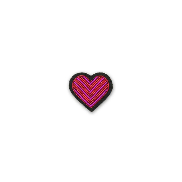 BROCHE_COEUR_ ROSE ET ROUGE BISOU MAGIQUE MACON ET LESQUOY _LA_PETITE_BOITE_JAUNE