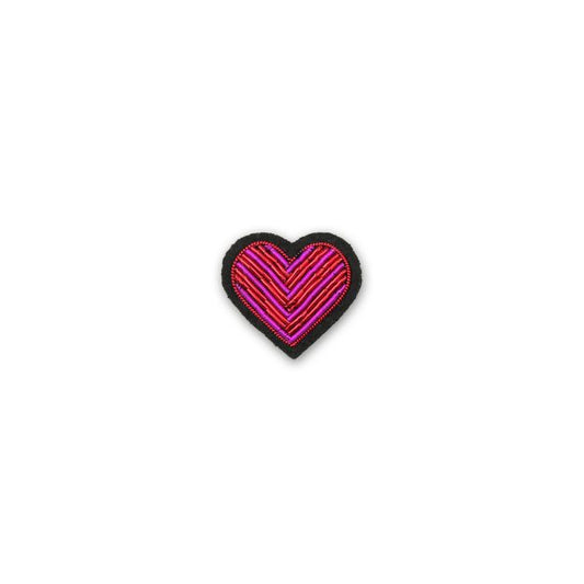 BROCHE_COEUR_ ROSE ET ROUGE BISOU MAGIQUE MACON ET LESQUOY _LA_PETITE_BOITE_JAUNE