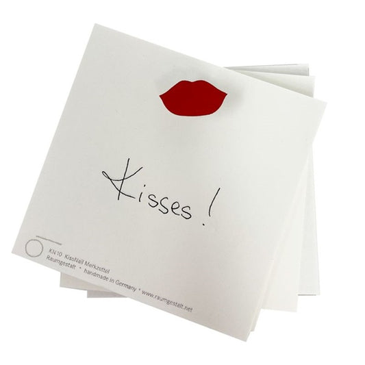 Bloc notes Kisses forme de bouche rouge