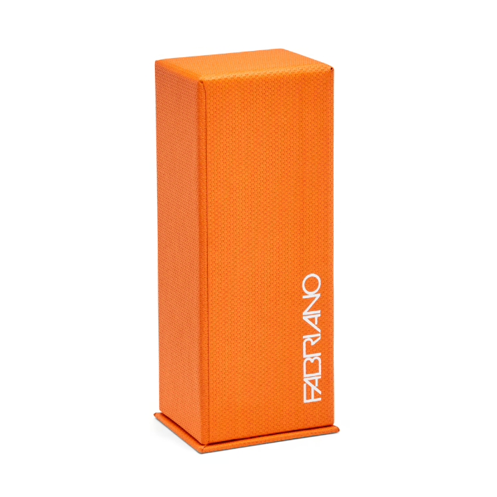 Boite 12 pastels en tissu orange Fabriano