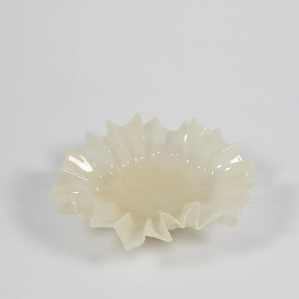 Coupelle en verre dentelé  Ø : 25 cm