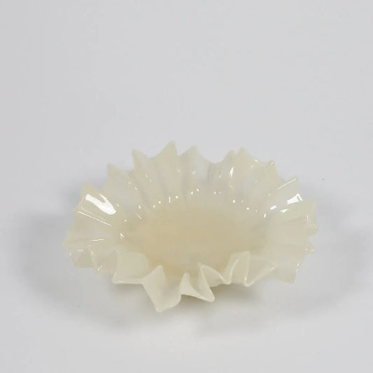 Coupelle en verre dentelé  Ø : 25 cm