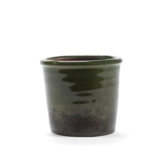 Cache pot émaillé vert - Serax