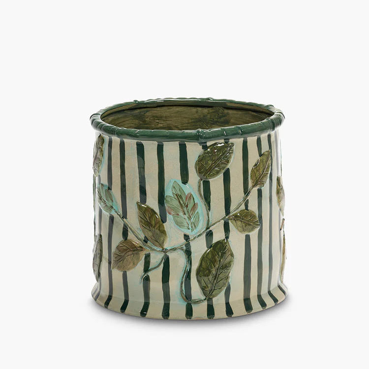 CACHE POT FEUILLAGE DE HELENE LEPINAY POUR SERAX - LA PETITE BOITE JAUNE