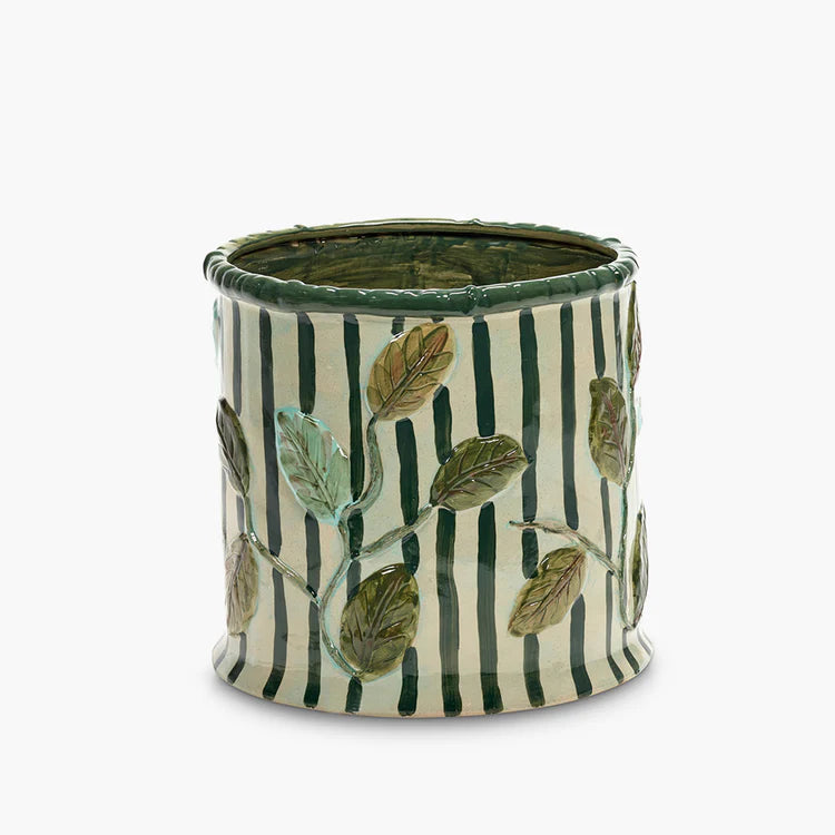 CACHE POT FEUILLAGE DE HELENE LEPINAY POUR SERAX - LA PETITE BOITE JAUNE