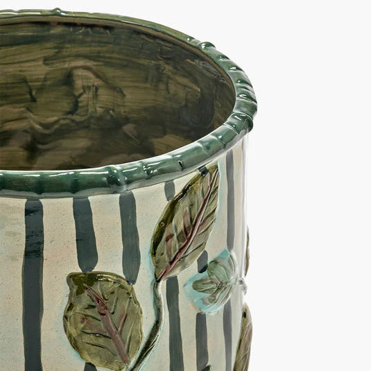 CACHE POT FEUILLAGE DE HELENE LEPINAY POUR SERAX - LA PETITE BOITE JAUNE