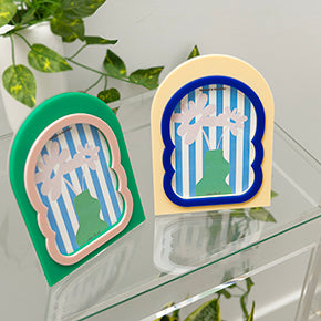 CADRE DESIGN BICOLORE - LA PETITE BOITE JAUNE