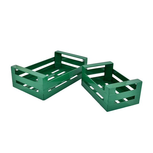 CAGETTE EN METAL VERT LA PETITE BOITE JAUNE