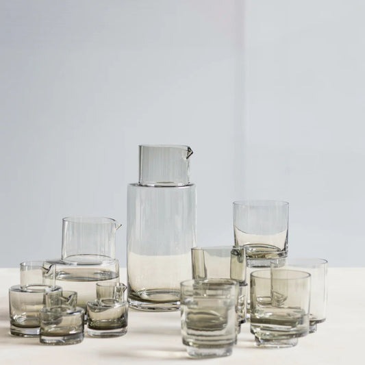 CARAFE EN VERRE FUME DESIGN SERAX