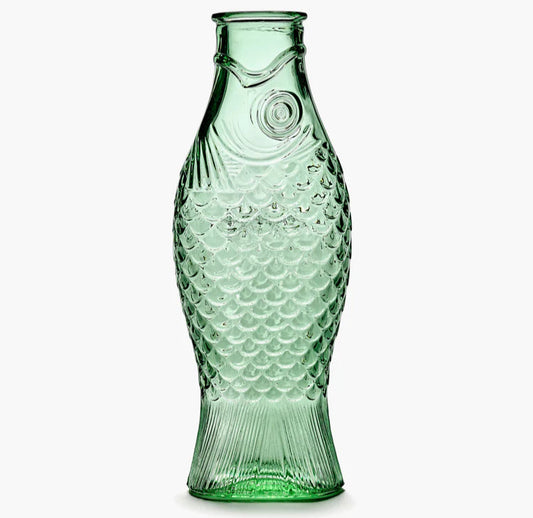 CARAFE POISSON SERAX EN VERRE VERT