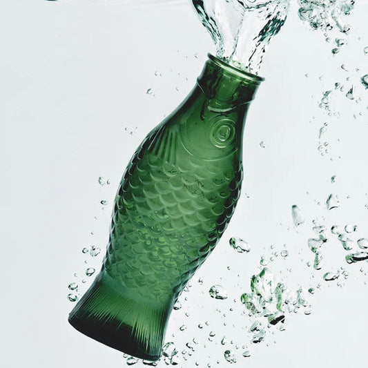 CARAFE POISSON SERAX PAOLA NAVONE VERT FONCE - LA PETITE BOITE JAUNE