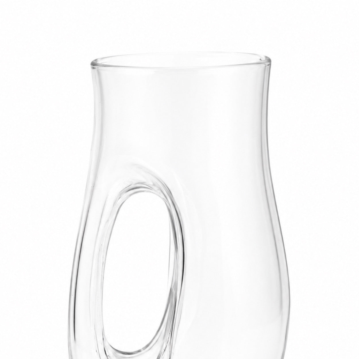 Carafe en verre transparent