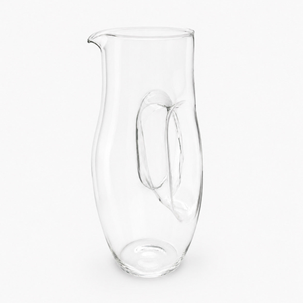 Carafe en verre transparent
