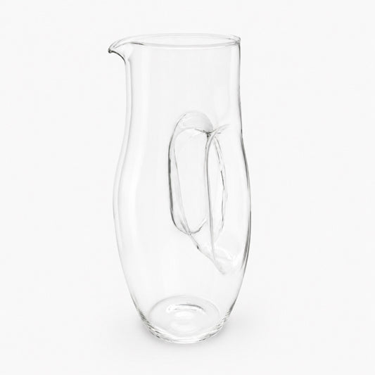 Carafe en verre transparent