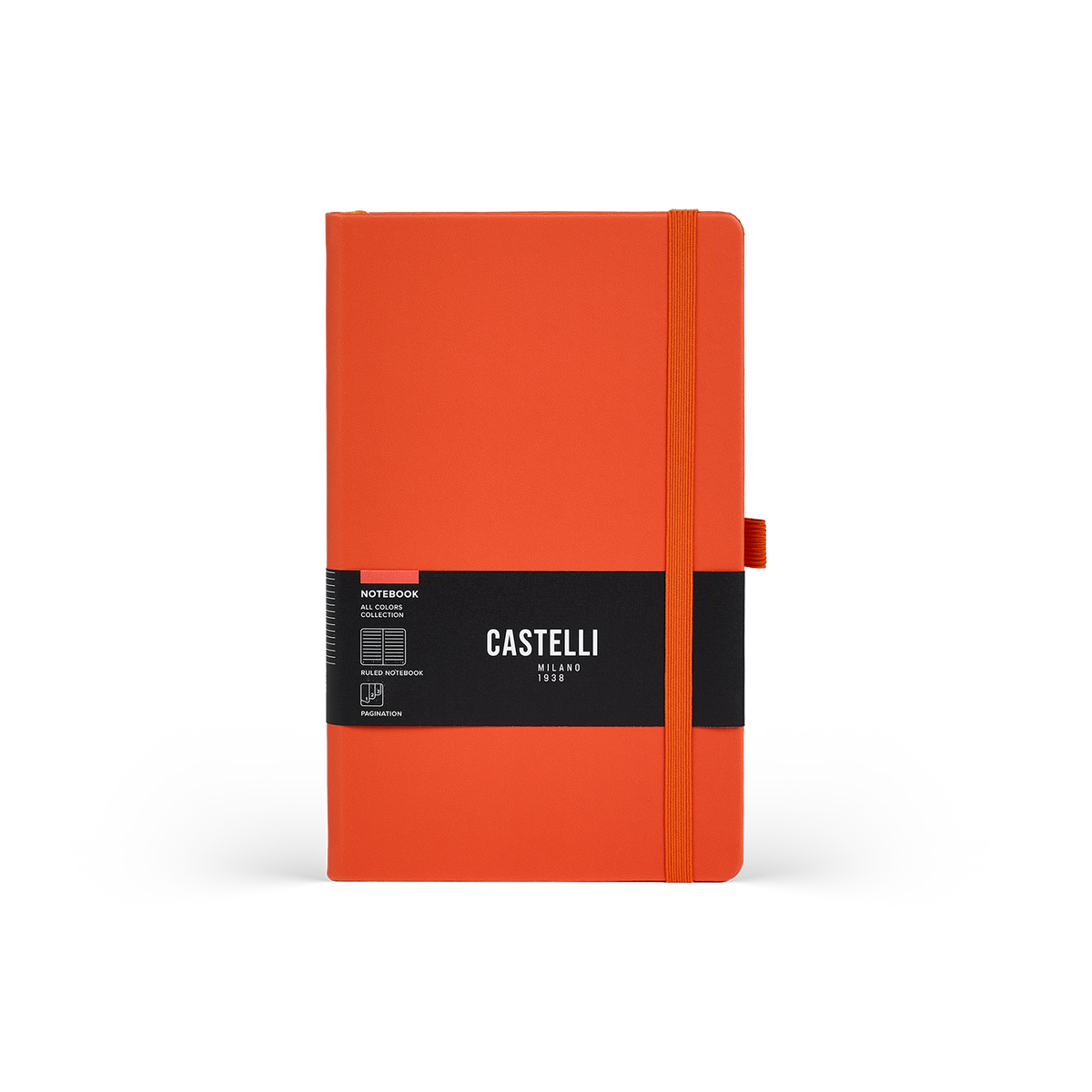 Carnets Castelli, collection All colour, coloris orange.