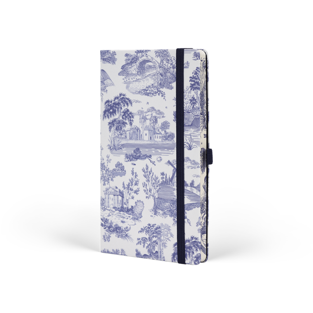 Carnet ligné, collection Toile de Jouy, 13x21 cm - Castelli