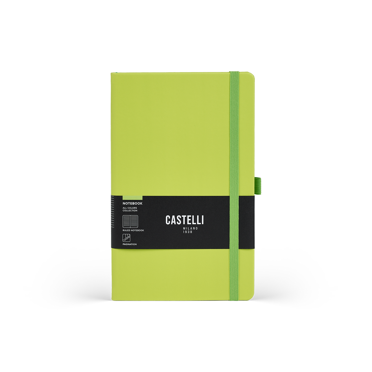 Carnets Castelli, collection All colour, coloris vert.