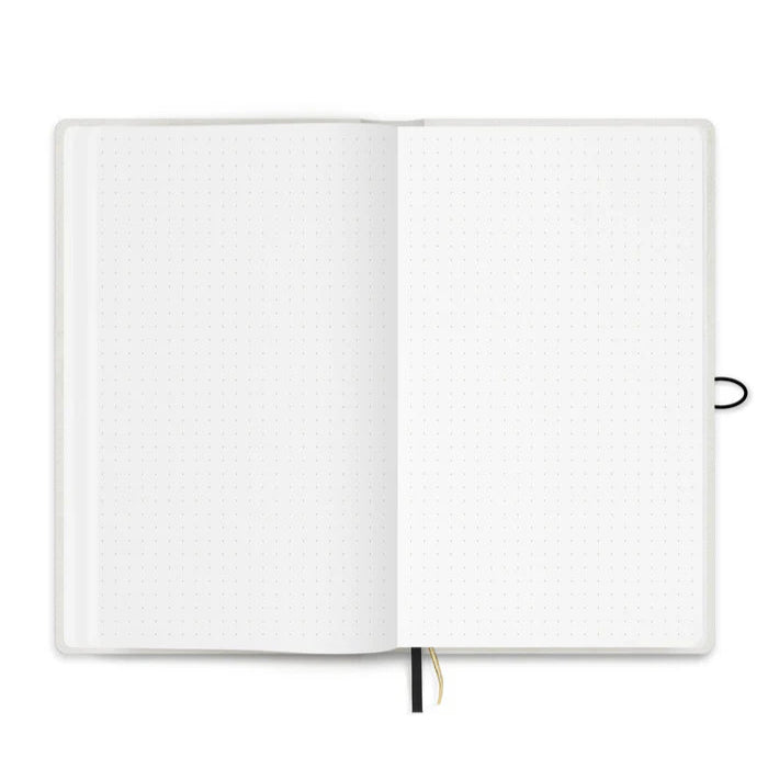3 carnets intérieurs : 1 ligné, 1 à pointillés, 1 vierge.