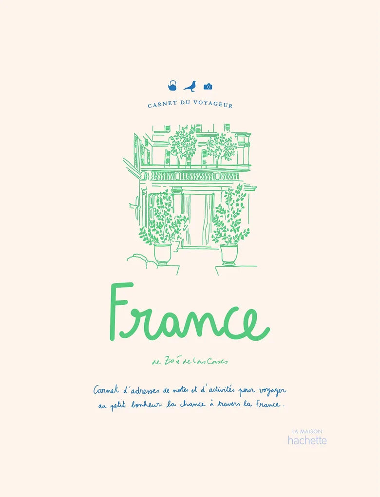 Couverture du carnet d'adresse sur la France de Zoe de las Cases.