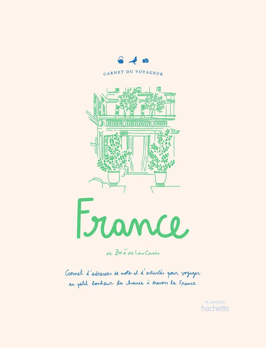 Couverture du carnet d'adresse sur la France de Zoe de las Cases.