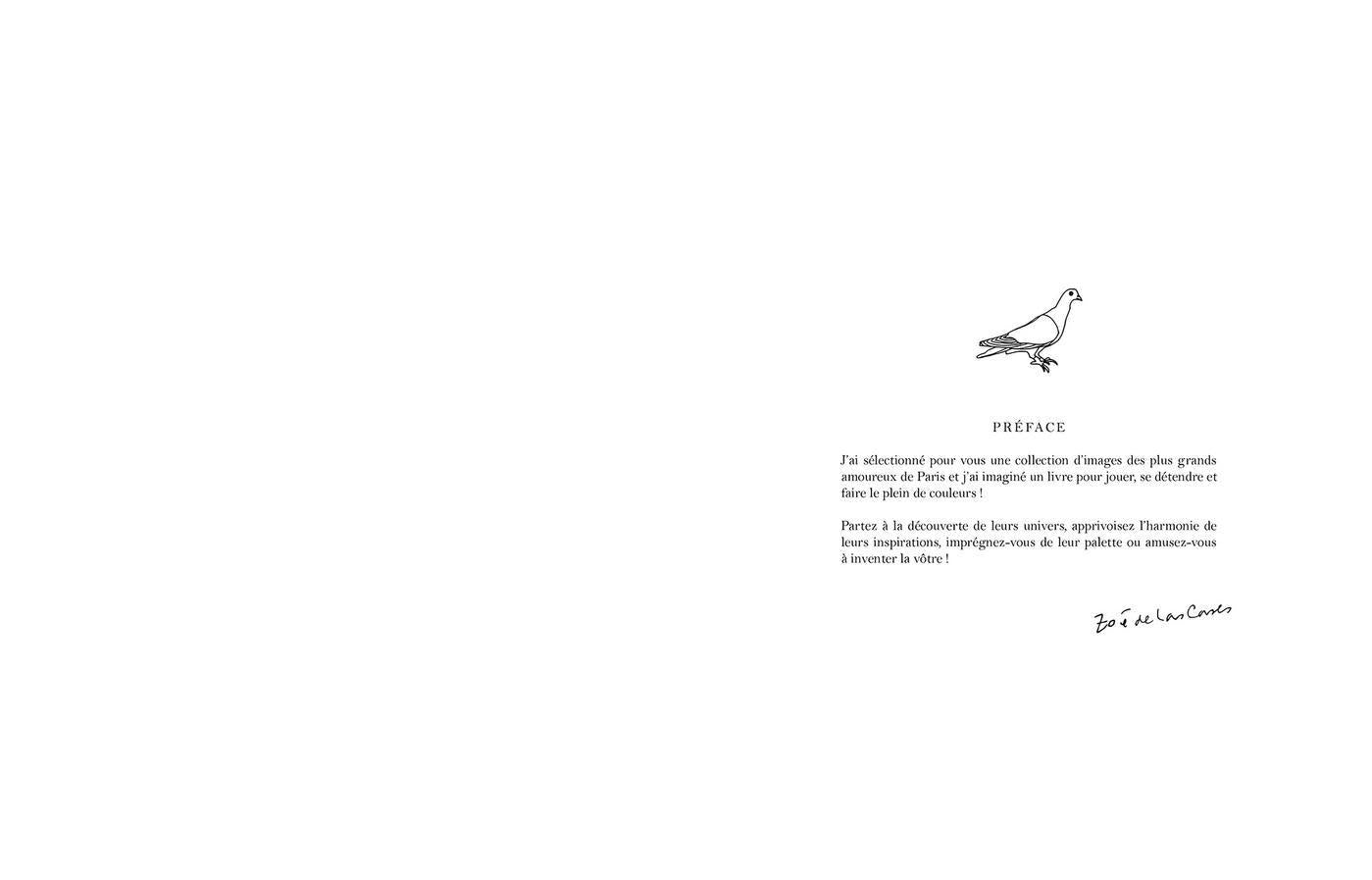 CARNET DE COLORIAGE CREATEURS DE PARIS ZOE DE LAS CASES - LA PETITE BOITE JAUNE