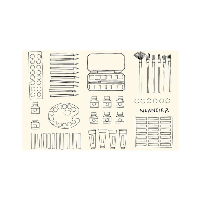 CARNET DE COLORIAGE INSPIRATION CREATEURS ZOE DE LA CASES - LA PETITE BOITE JAUNE