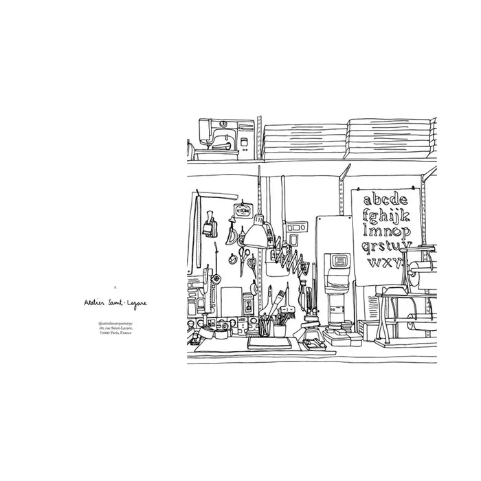 CARNET DE COLORIAGE INSPIRATION CREATEURS ZOE DE LA CASES - LA PETITE BOITE JAUNE