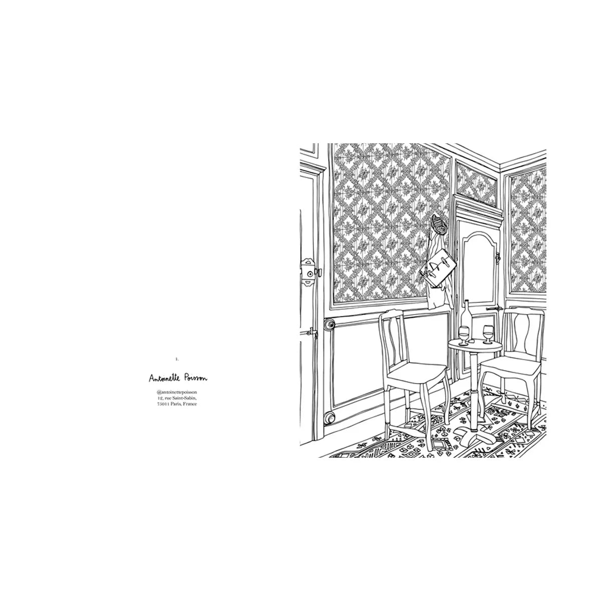 CARNET DE COLORIAGE INSPIRATION CREATEURS ZOE DE LA CASES - LA PETITE BOITE JAUNE