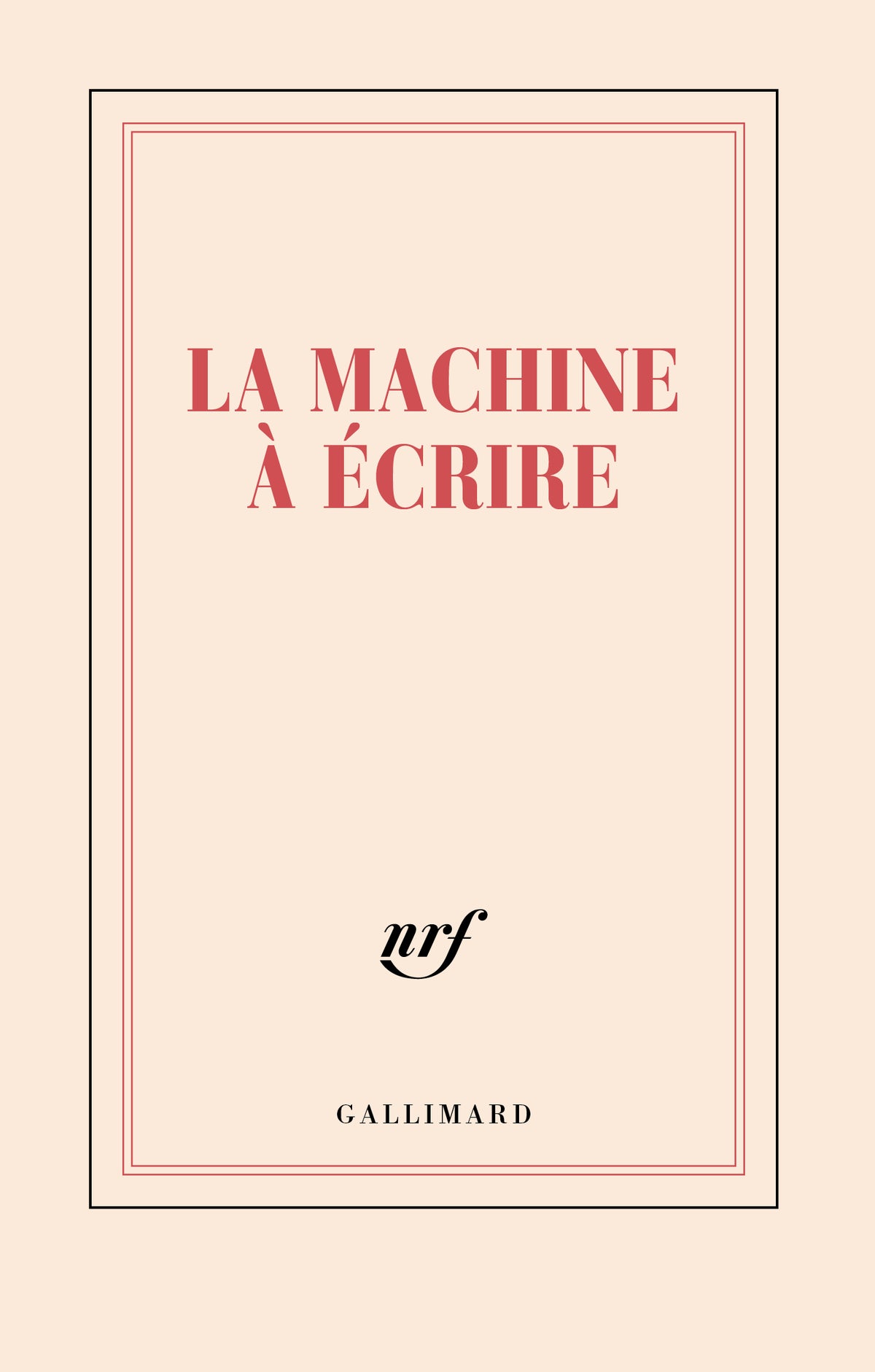 Carnet La Machine à écrire, papeterie Gallimard.