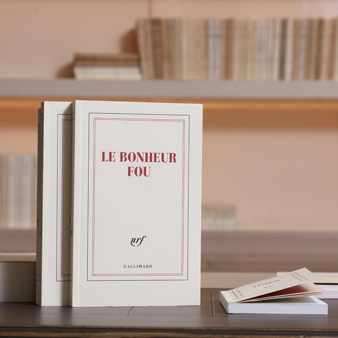 Carnet Le Bonheur Fou, papeterie Gallimard.