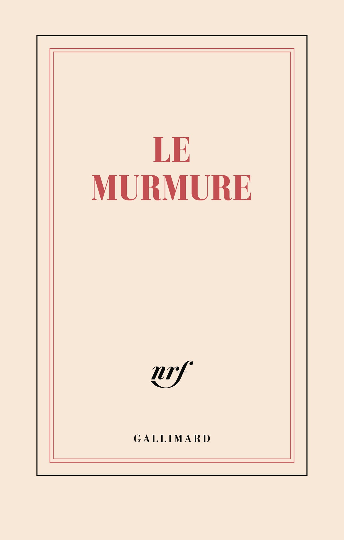 Carnet Le Murmure, papeterie Gallimard.