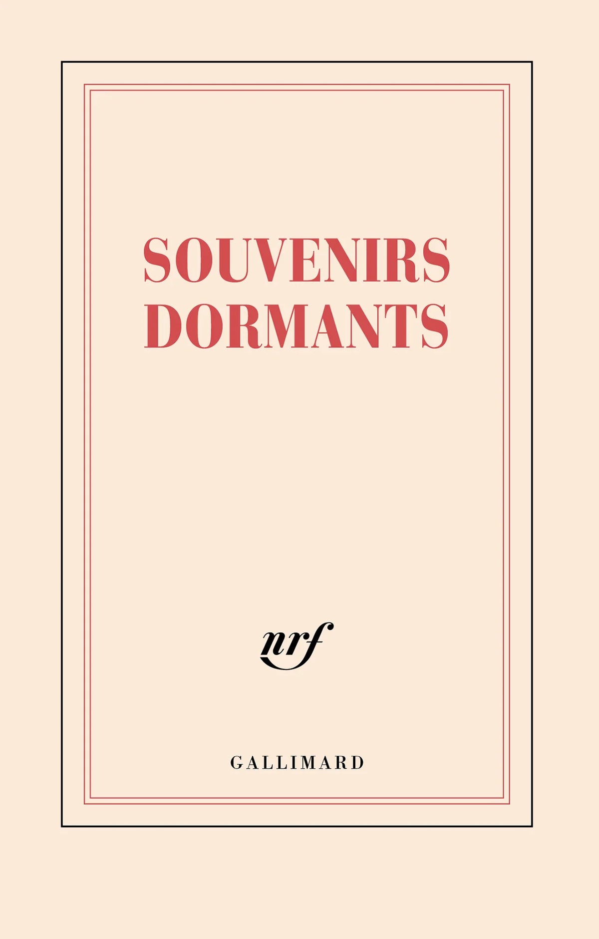Carnet Souvenirs dormants, papeterie Gallimard.