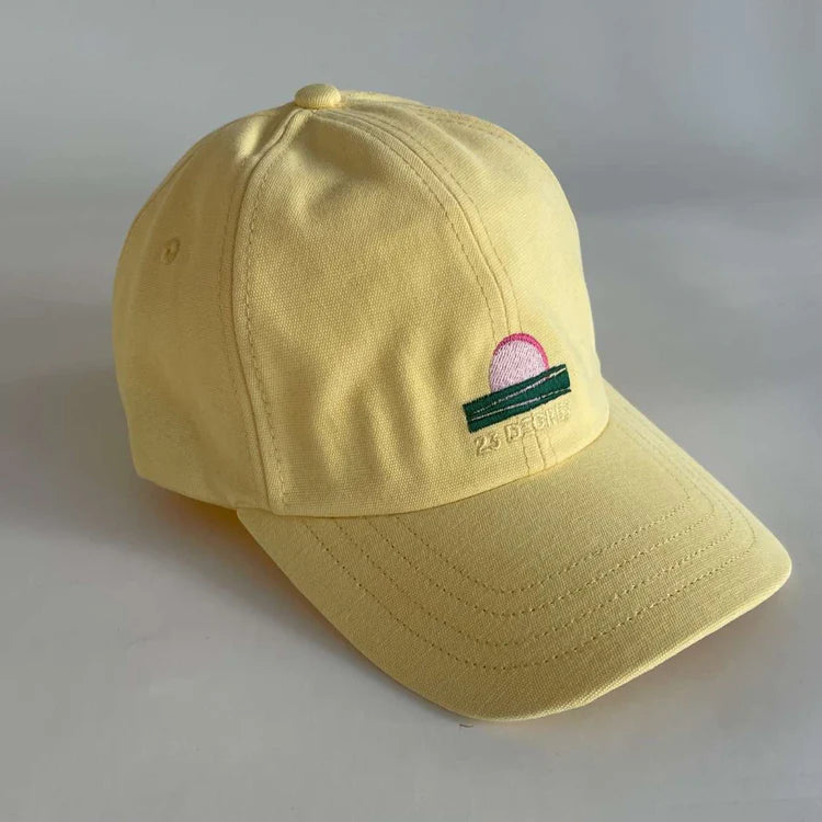 Casquette en coton, modèle SUNNY, coloris jaune. 