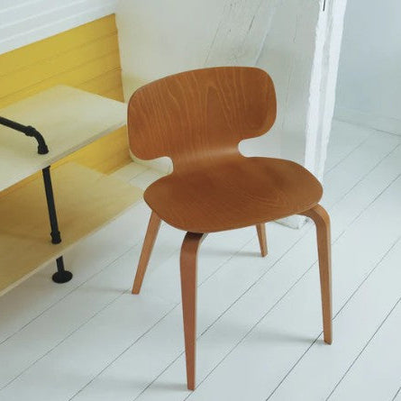 CHAISE H10 EN BOIS DE HETRE FONCE FABRIQUE EN FRANCE - LA PETITE BOITE JAUNE