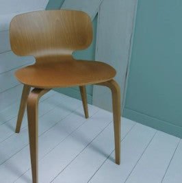 CHAISE H10 EN BOIS DE HETRE FONCE FABRIQUE EN FRANCE - LA PETITE BOITE JAUNE