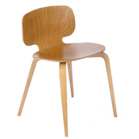 CHAISE H10 EN BOIS DE HETRE FONCE FABRIQUE EN FRANCE - LA PETITE BOITE JAUNE