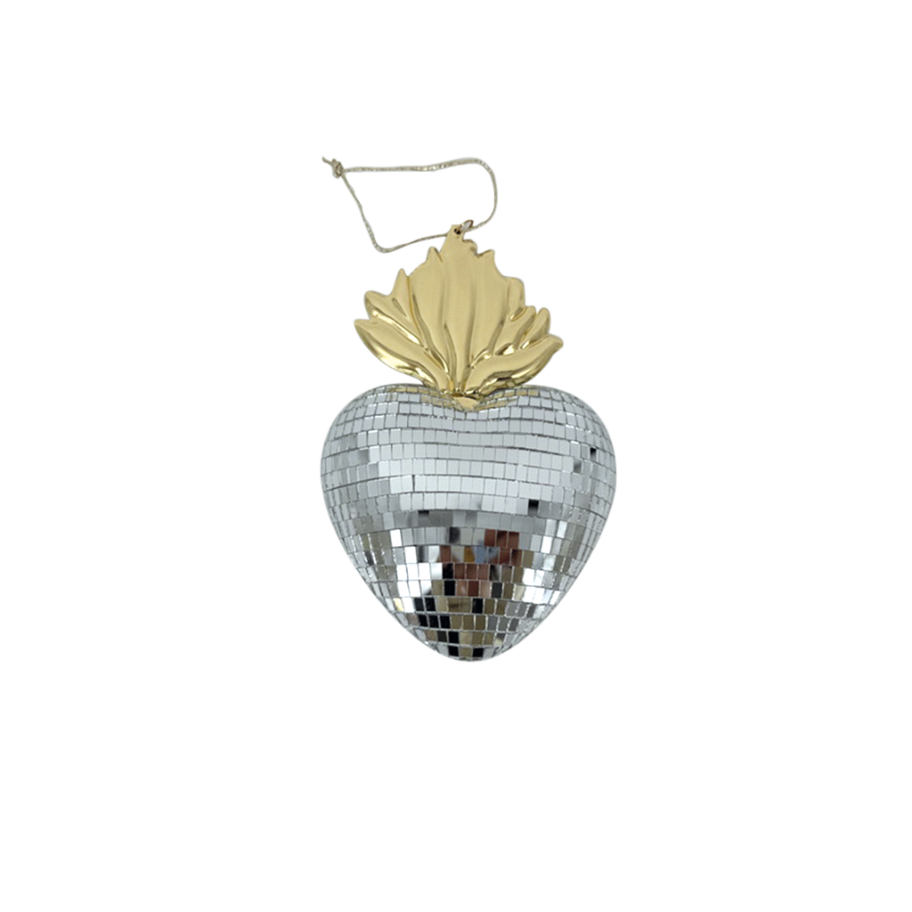 Petit coeur à facettes en forme d'ex-voto.