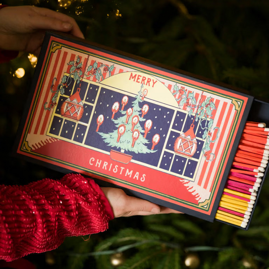 COFFRET BOITE ALLUMETTES GEANTES NOEL - LA PETITE BOITE JAUNE
