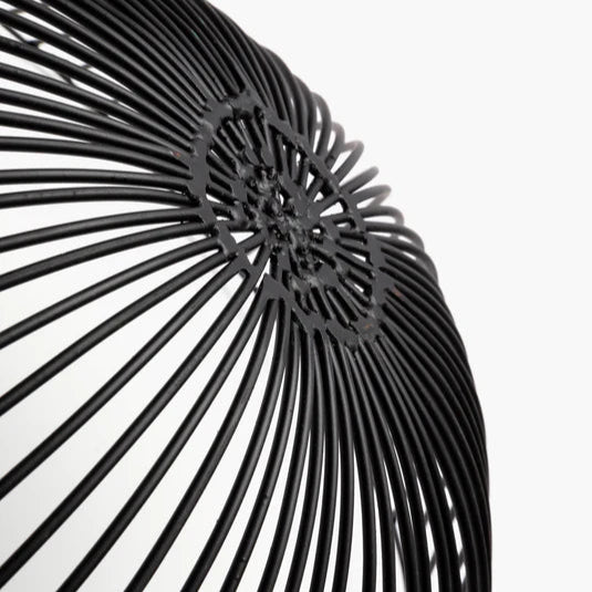 CORBEILLE OVALE EN METAL NOIR SERAX