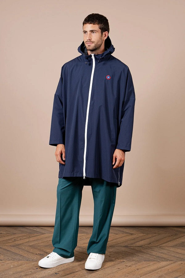 Cape de pluie Liberté bleu indigo FLOTTE 100% recyclés