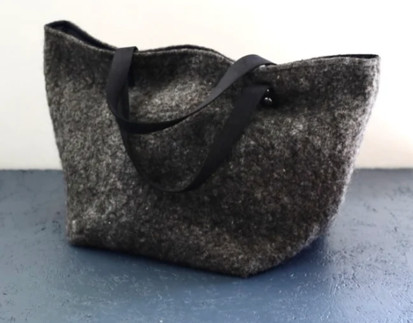 Sac cabas en feutre fabrication artisanale de Bretagne