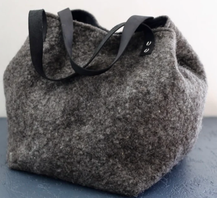 Sac cabas en feutre fabrication artisanale de Bretagne