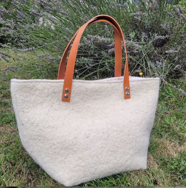 Sac cabas en feutre fabrication artisanale de Bretagne