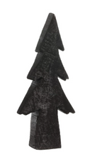Charger l&#39;image dans la galerie, Sapin en bois de peuplier brulé noir
