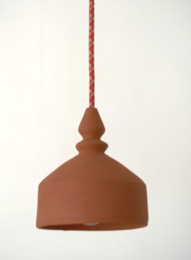 Suspension artisanale en céramique MELI MELO modèle GAMA TERRACOTTA